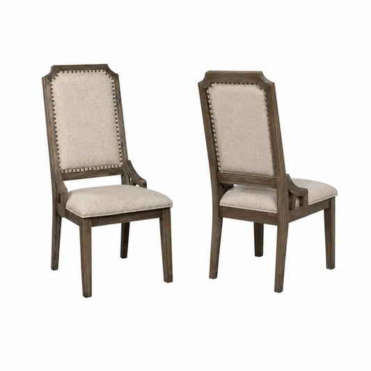 Esszimmerstuhl Set Holz Beige